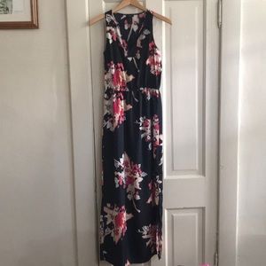 Long floral Ann Taylor petite dress